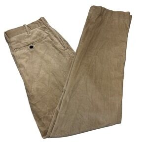 Polo Golf Ralph Lauren Corduroy Pants Khaki Tan Straight Leg Mens Size 34x34